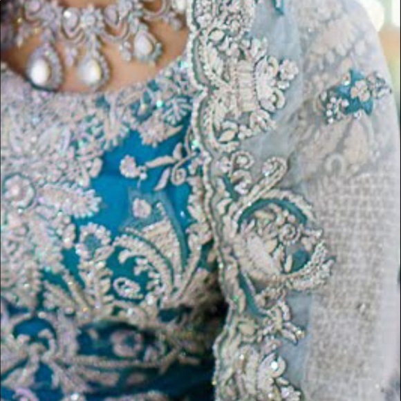 Bridal maxi Pakistani Indian dress in new condition - Picture 6 of 13